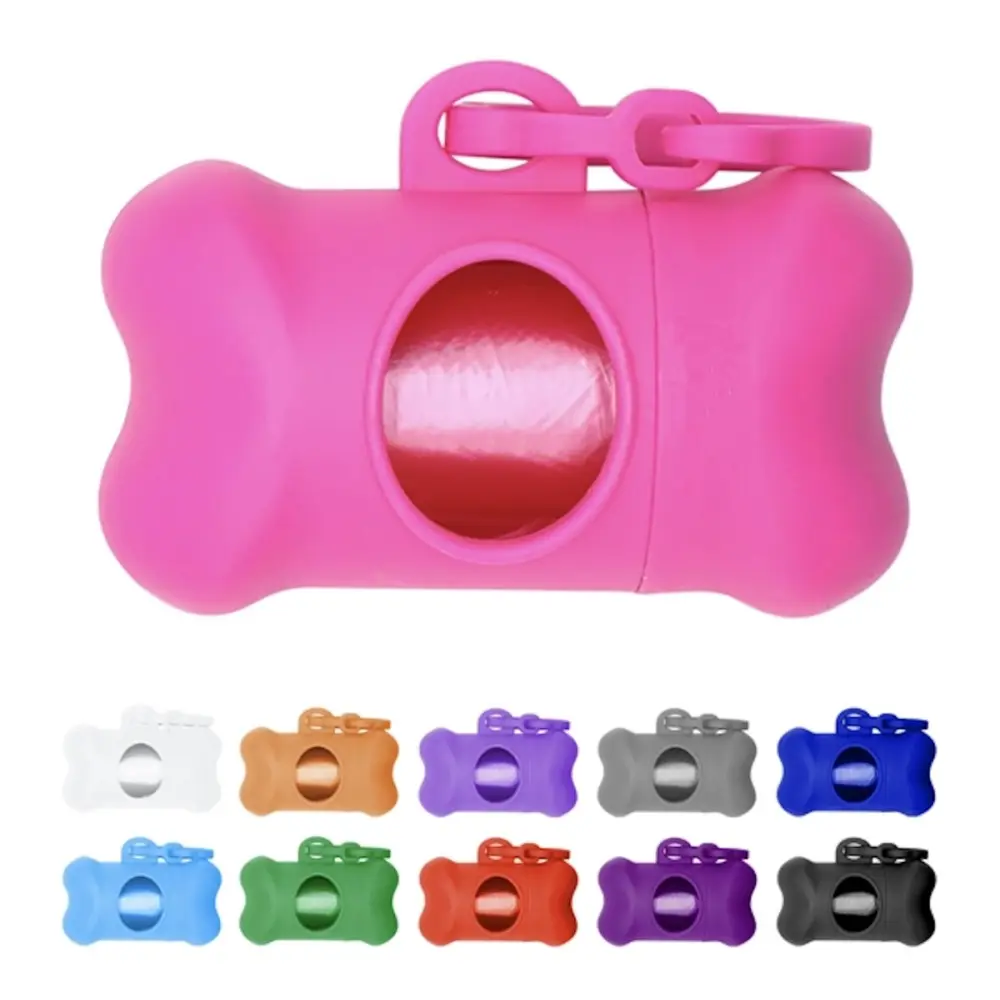 Bone Shaped Pet Bag Dispenser - custom printed pet product with company logo
