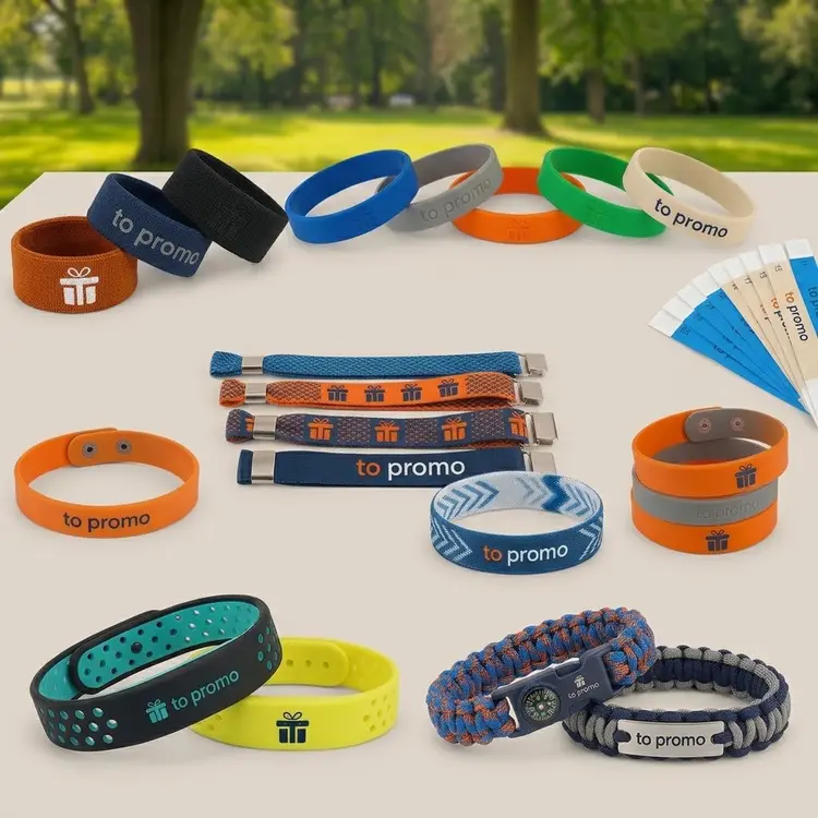 Custom branded wristbands for business promotions