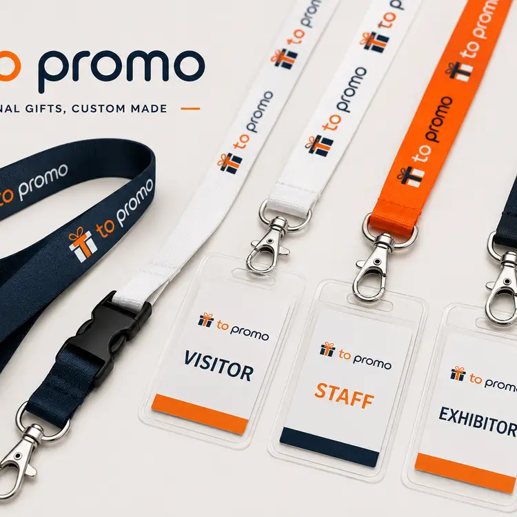 Custom branded lanyards & badges for business promotions